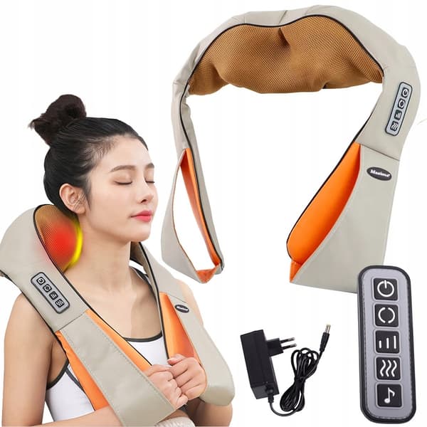 Shiatsu Massage - Massages Neck, Shoulders & Back Beige Beige Beige Beige