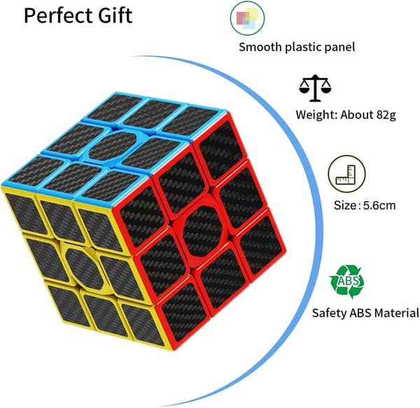 3x3 Speed Cube, hiilikuitu 3x3 Magic Cube, nopeampi kuin O