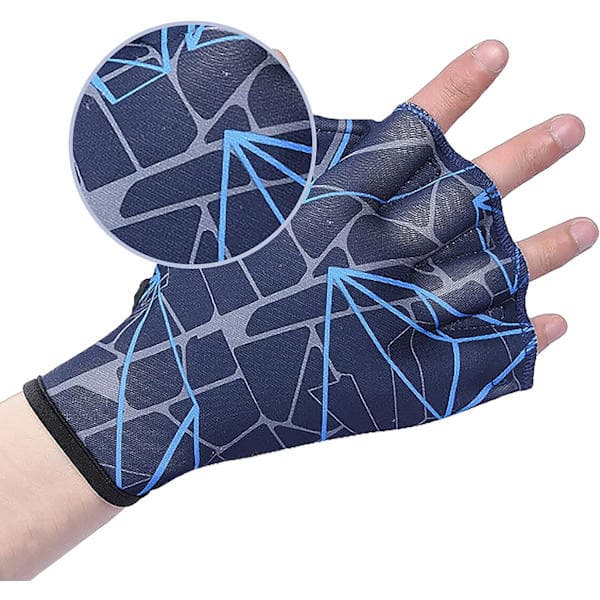 Åbne svømmehandsker til voksne, svømmehud, elastisk nylon, vandtræningshandsker, justerbare dykkerhandsker