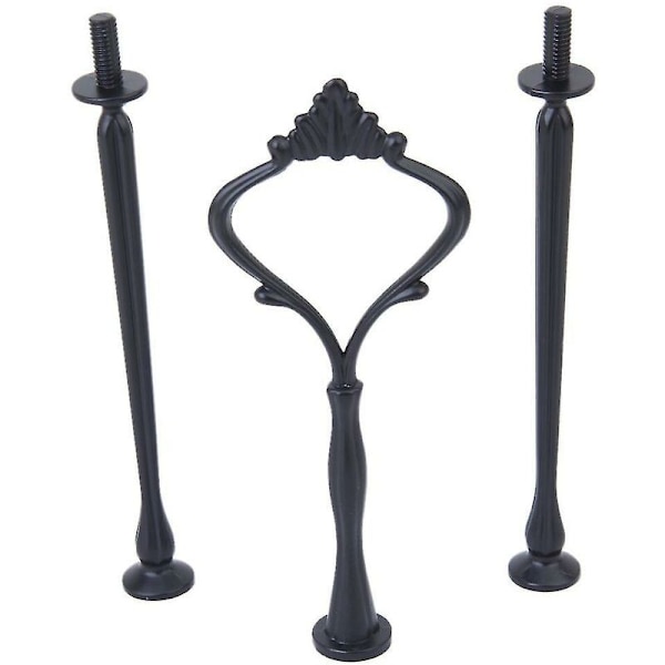 3-tier cake stand in crown pattern with handle