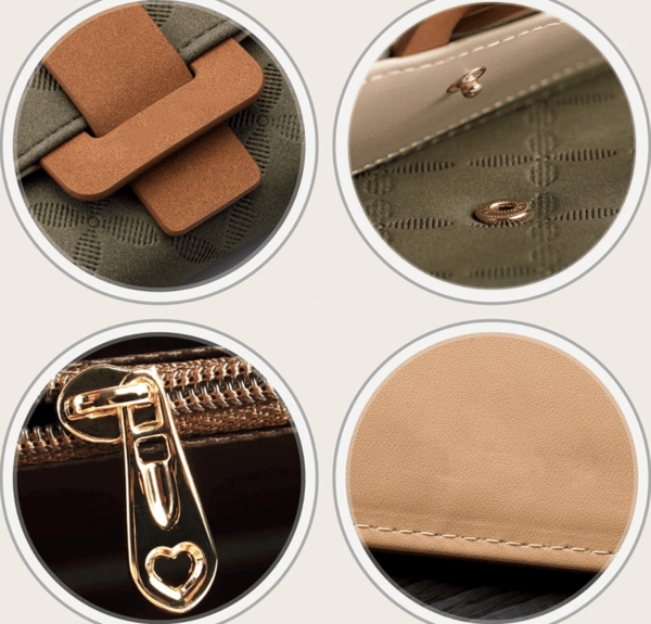 Dark Green Large Women's Wallet | 9 Card Slots and ID Window 124