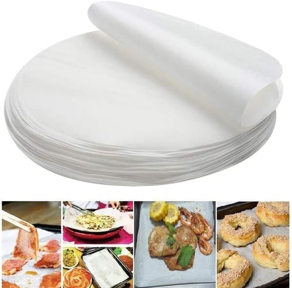 100 st Non-Stick Papper, 9\" Runda Non-stick Bakplåtspapper