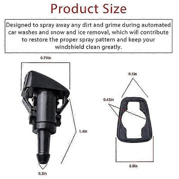 Windshield Washer Nozzle for Chrysler Dodge Jeep 4805742ab, 5116079aa