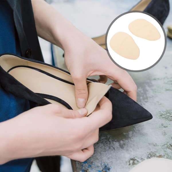 Silikonförfotskuddar 4 par Halkfria Andningsbara Beige