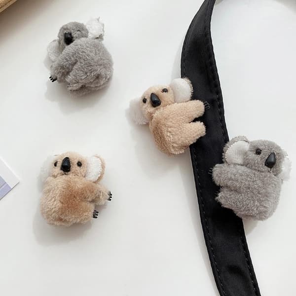 4 kpl Koala-hiusklipsiä, muhkeat Koala-hiusklipsit, eläinhiusneulat