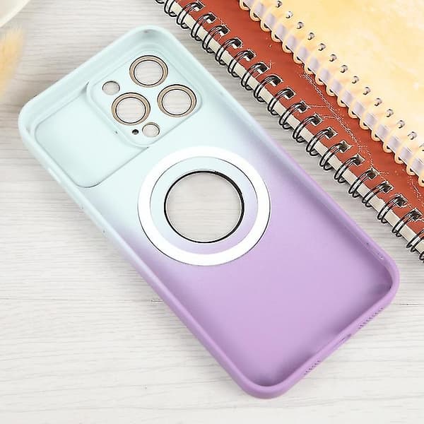 iPhone 13 Pro Max Gradient Silikoninen Iskunkestävä Magsafe Puhelinkotelo Linssisuojalla