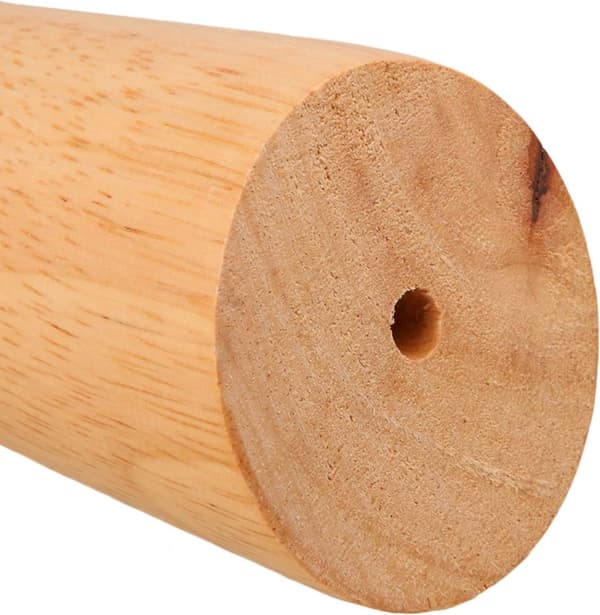 Træmøbelben 4 stk. 15 cm massive koniske med monteringsplade