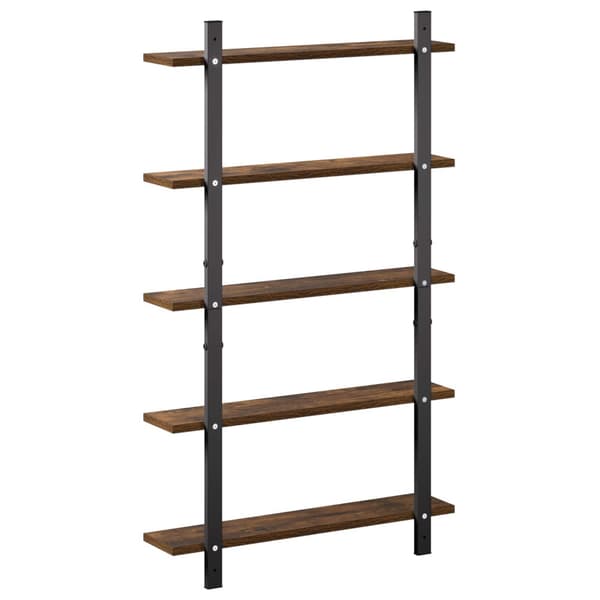Vegghylle Røkt eik 60,5 x 13,5 x 102,5 cm Konstruert tre