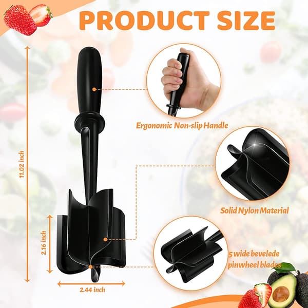 Professional Multifunctional Heat-Resistant Nylon Chopper for Ground Meat, Kitchen Utensils and Gadgets, Safe for Non-Stick Cookware.