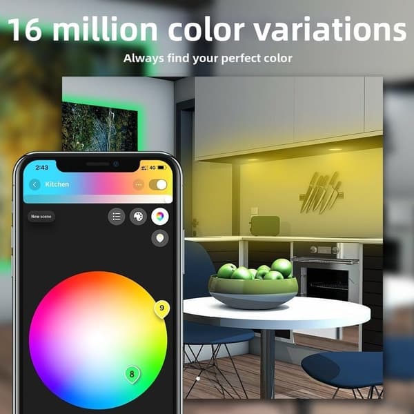 Zigbee 3.0 Smart RGBCCT 5-i-1 og App SmartThings IP20 til LED-controller til lysdæmper med stemmestyring Alexa 5-24V Belysningsmodul Hvid