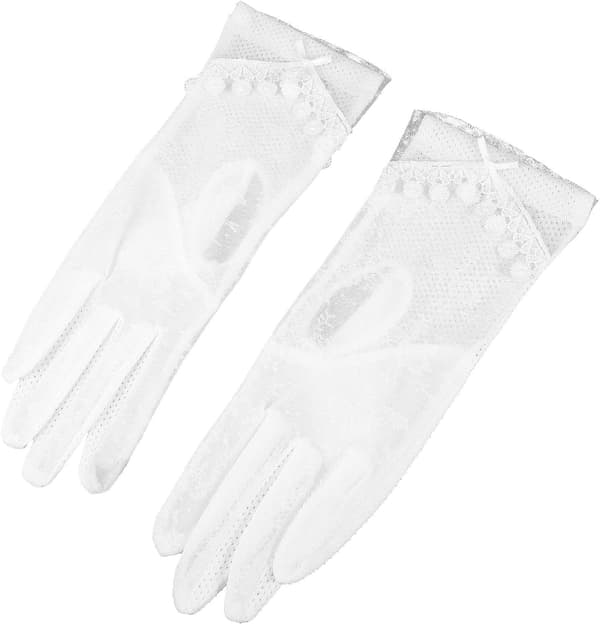 Spetshandskar för kvinnor med pekskärm 1 par nylon för bilkörning