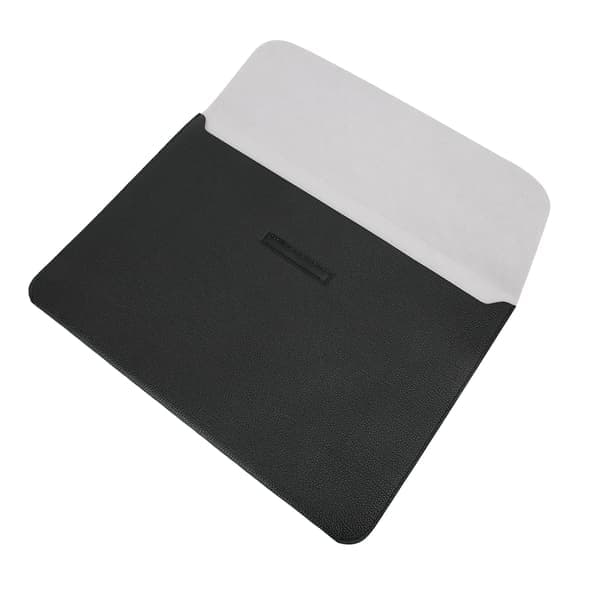 Blødt PU-læder laptop-etui, beskyttende computertaske med velcro, 12 tommer