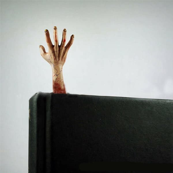 Scary Hand Bookmarks for Halloween Decorations, Devil Hand Resin