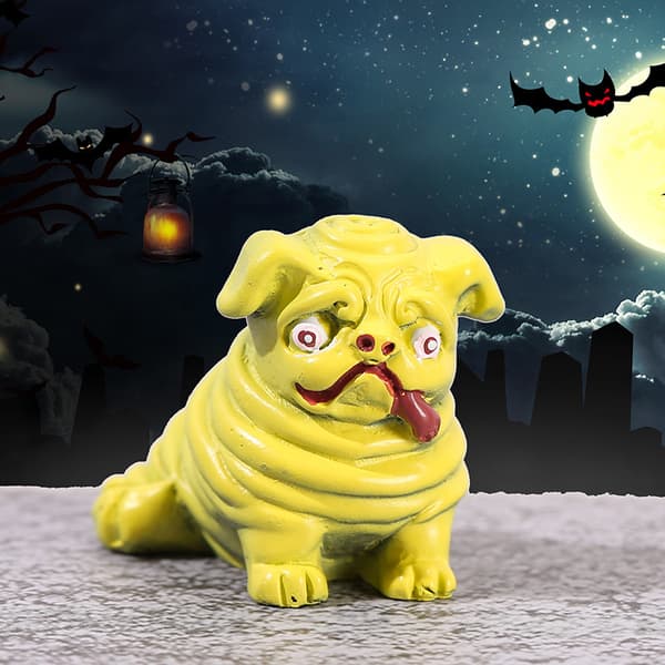 11-pakke Halloween-pynt, miniatyrlandskap, DIY-tilbehør, krystall