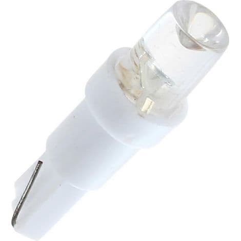 10x T5 W1.2W W3W 1 SMD LED for Car Dashboard, Interior Lighting 12V White ()
