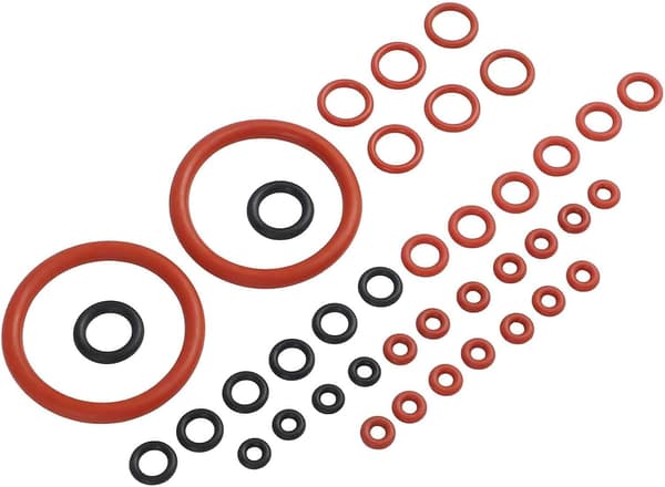 40 O-ring set kaffemaskiner, högtemperaturbeständiga ringar SAECO/Spidem/GAGGIA, delar för silikontätning kompatibel med ventilpackningsbytesats
