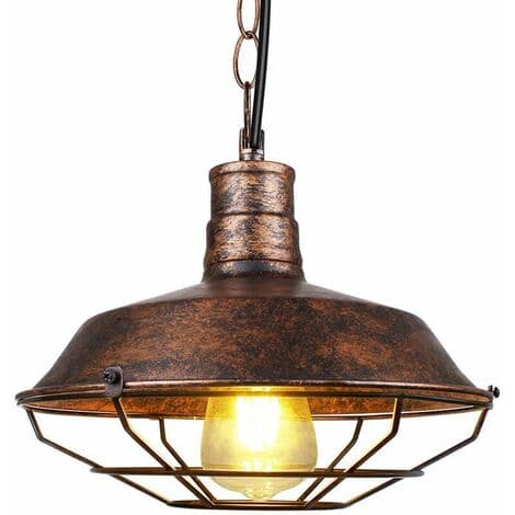 Industriel Vintage Loftlampe, Retro Pendellampe til Køkken Stue[JUN]