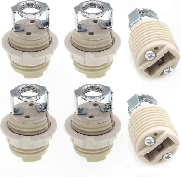 Ceramic G9 Halogen Lamp Socket with Removable Bracket and Mounting Ring for High Temperature Applications
