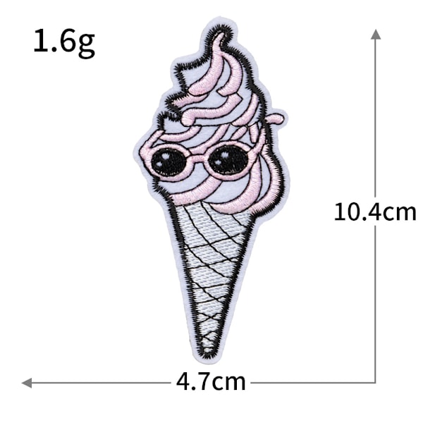 Broderede strygemærker til tøj og tilbehør: 20 stk. tilfældigt assorteret sæt inklusive kawaii-designs strygemærker og broderitilbehør