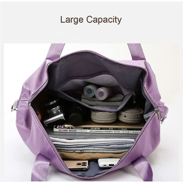 (violetti) 1 kpl kokoontaitettava matkalaukku - suurikapasiteettinen vesi