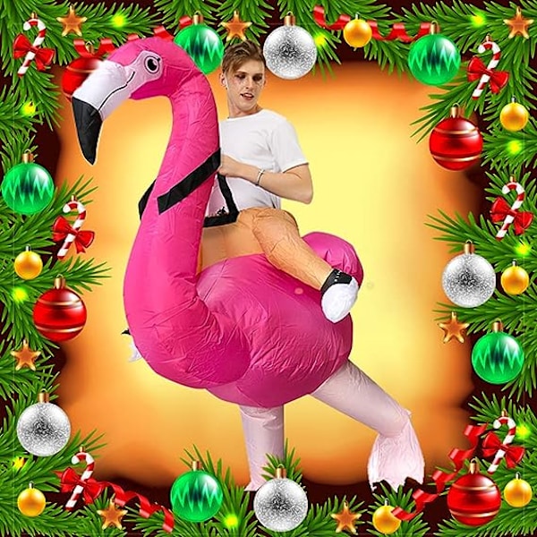 (Höjd 160-190cm) Flamingo uppblåsbara kläder Flamingo kläder i