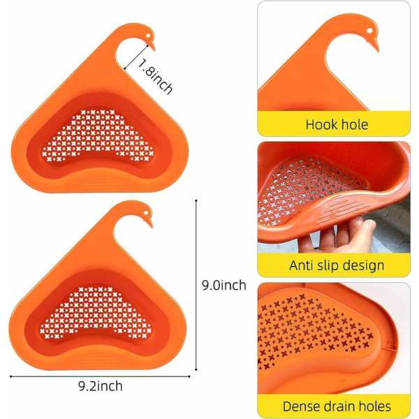 Kjøkkenvask Avløpskurv Svanedrenering - Multifunksjonell Hengende