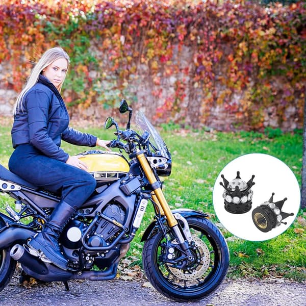 8-pack (Svart diamant + Silver diamant) Däckdammskydd, Däck