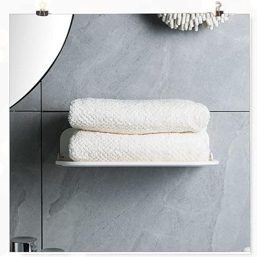 1 stk. Badhylle, 30 * 20 cm, Borrefri, Foldbar, Selvklebende