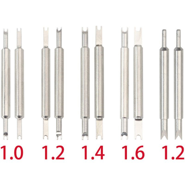 10 Stiftfjäderklämma + Fjäderklämma (Silver) Standard för Urband