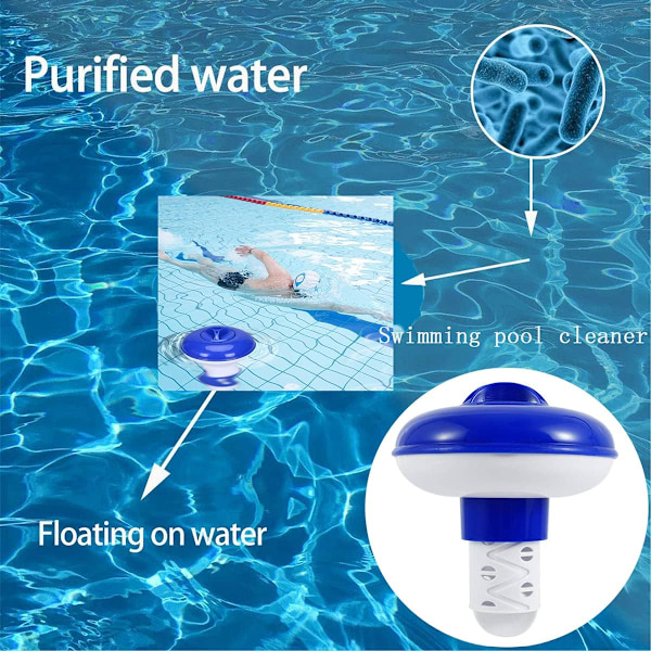 2 stycken klordiffusorer för pool, justerbar klordiffusor för