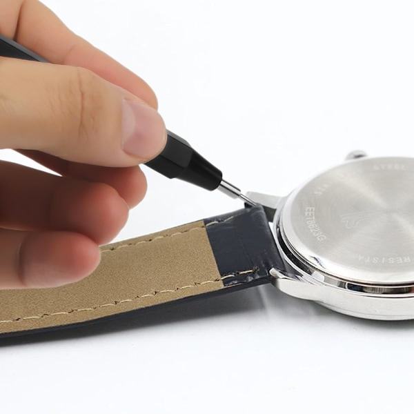 Professionellt verktyg för att ta bort stift i klockarmband av rostfritt stål - Multifunktionellt fjäderstångsverktyg med linjal, verktyg för att trycka ut länkstift för klockarmband för justering