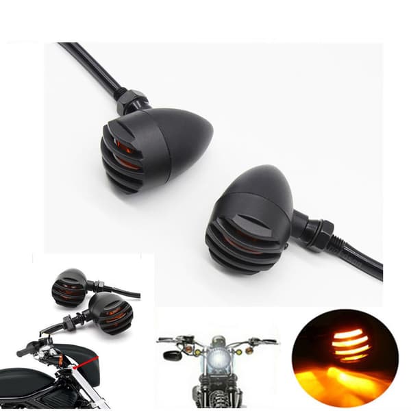 2 stk. Motorcykel Blinklys Halogen Blinklys 12V