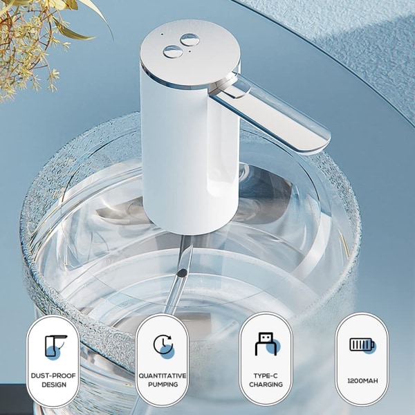 Ocean Electric bottle dispenser (silver): pump for drinking water