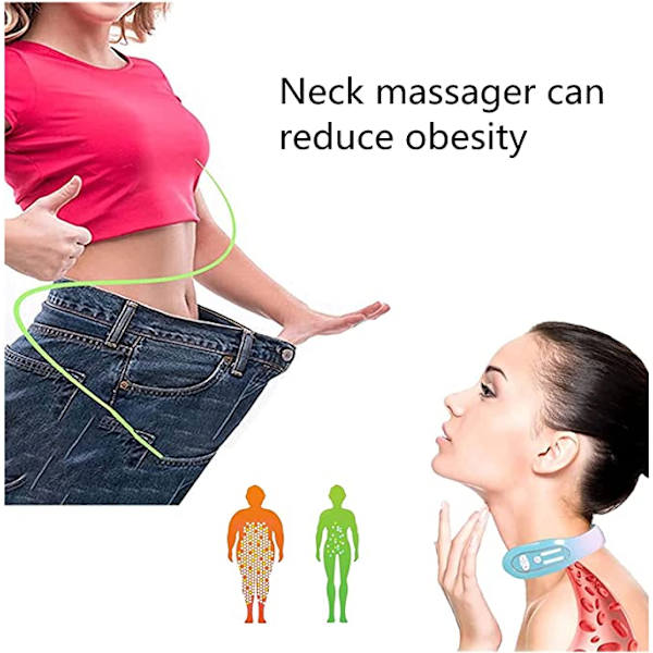 Nackmassagemaskin för nacke (blå gradientfärg), nackmassage