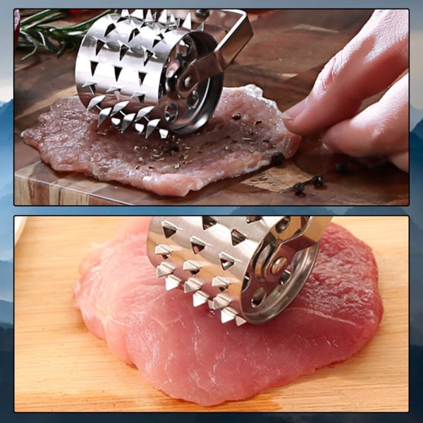 Kødkødsmaskine Rulle Rustfrit Stål Steak Kødkødsmaskine Rulle Mig