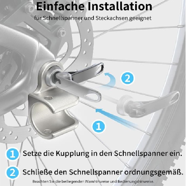 Sykkelhengerkobling for Thule-henger - Sykkelakselfeste for Thule-henger - for Thule Chariot-modeller