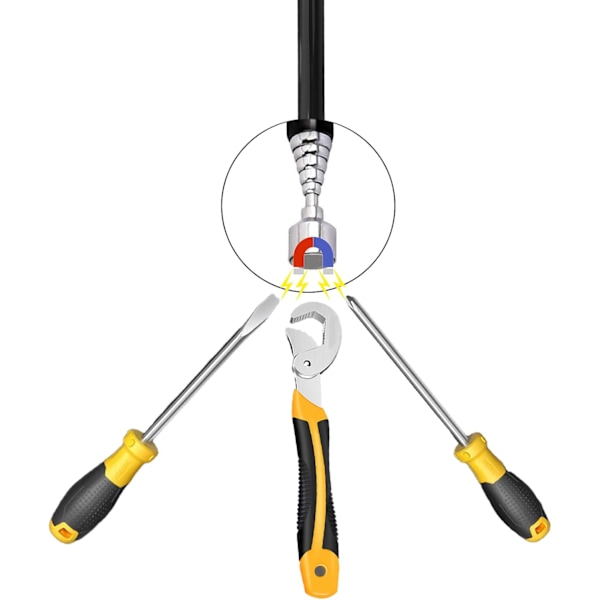 Teleskopisk magnet, magnetisk stang, magnetisk opsamler, teleskopisk magnet i rustfrit stål, teleskopisk magnetisk stang, teleskopisk magnetisk opsamlingsværktøj,