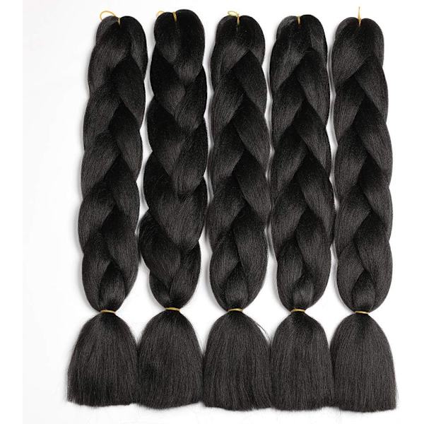 Fläthår, 24\" Ombre Jumbo Flätor, 5 Pack Fläthår, Syn