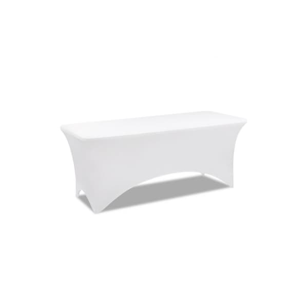 Borddæksel til 183 CM foldbord - hvid, elastisk borddæksel