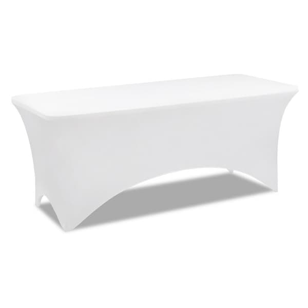 Bordsskydd för 183 CM fällbord - vitt, elastiskt bordsskydd