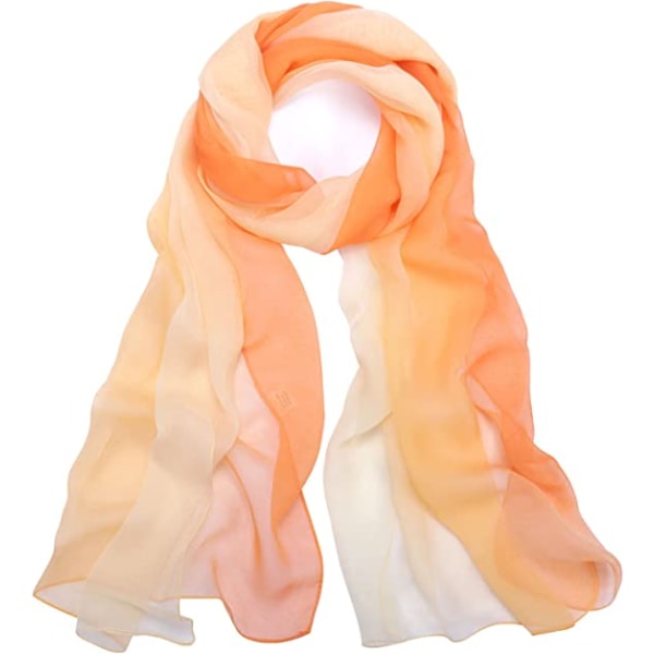 Myk Gradientfarge Dame Skjerf 175 * 75cm | (Oransje) - Dame