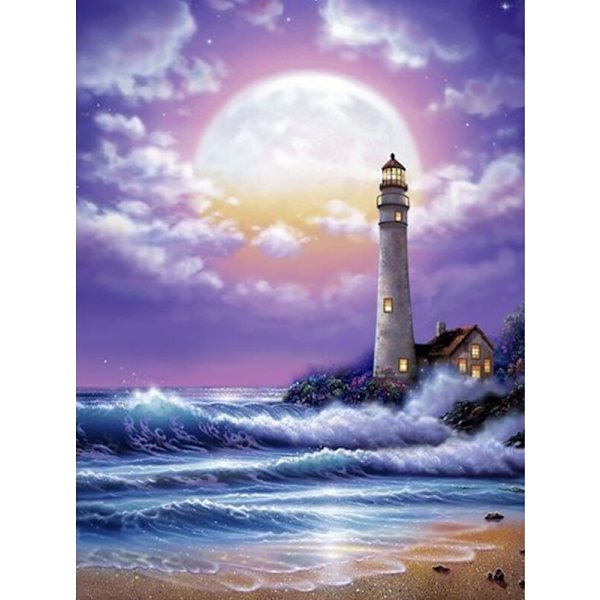 30 x 40 cm, Havsfyr Diamond Painting Broderi Diamant