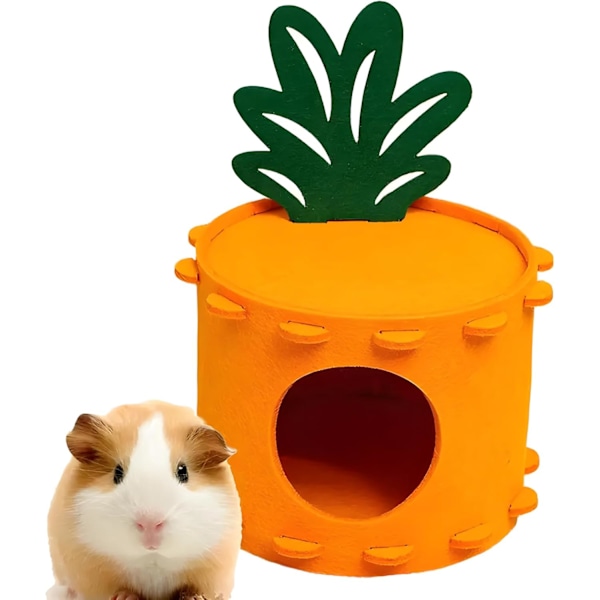 Gjemmested/Sengehus for marsvin, hamster, ilder, rotte, pinnsvin, sukkerflyver, chinchilla, smådyrhus og gjemmesteder, koselig filtmateriale, vaskbar