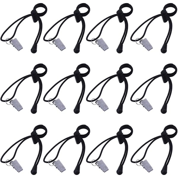 12 stk., Sort Baggrund Baggrunds Clips Holder til Foto Video Studio