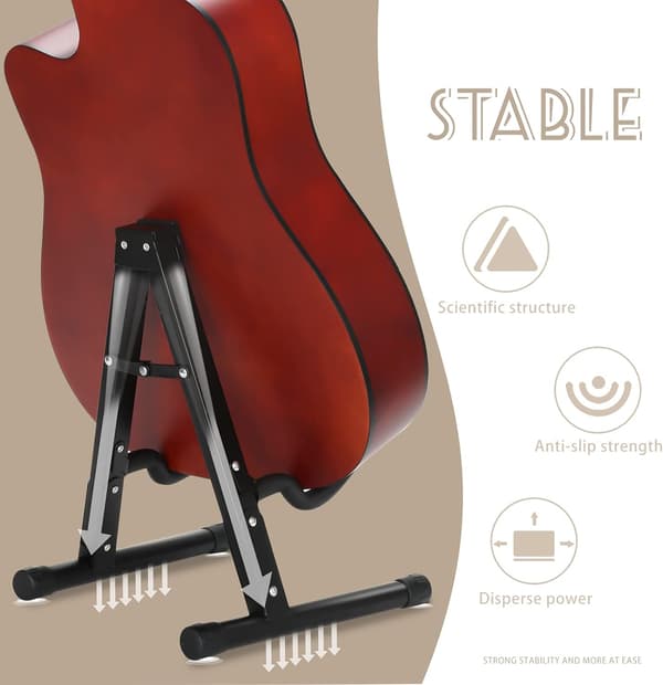Gitarstativ Gitar Folding A-Form Stativ Universal Stativ Gulv S