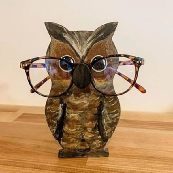 Creative Cute Animal Glasses Holder Stand, Handmade Wooden Carving Eyeglass Holder, Support for Sunglasses, Sunglasses S