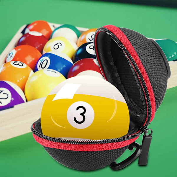 Keilapallolaukku, 57 mm biljardipallon pidike kantolaukku kannettava biljardisuoja pool-palloille, harjoituspalloille