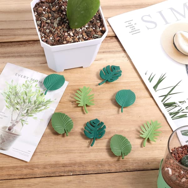 8 st Monstera Växt Kylskåpsmagneter, Tropiska Blad Kylskåp