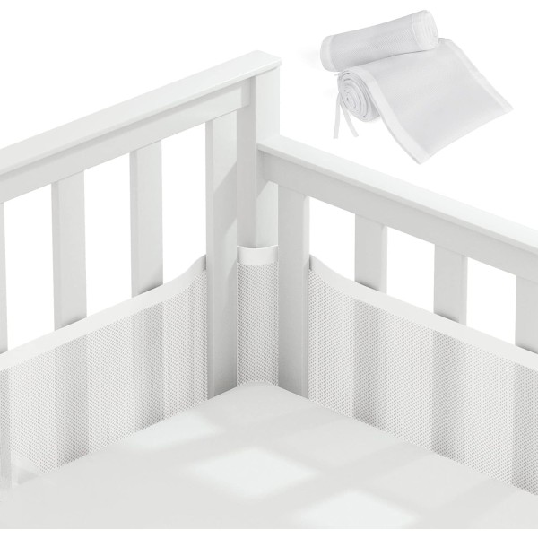 Baby Cabin Bumper, Seng Bumper, 3D Mesh Fôr, Trygt for Luft i Seng