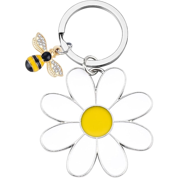 Bee Keychain for Women Men Bee Appreciation Keychain for Teacher Graduation from Students Thank You Gifts Christmas